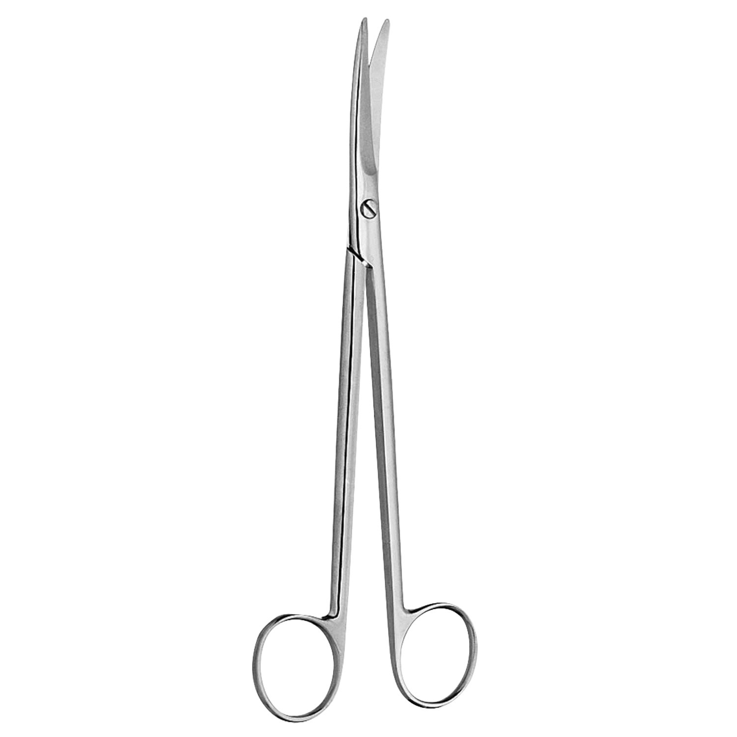 Cooley Cardiovascular Scissors, Curved On Flat, Mayo-Type Tips, 7 1/4" (18.5 Cm)